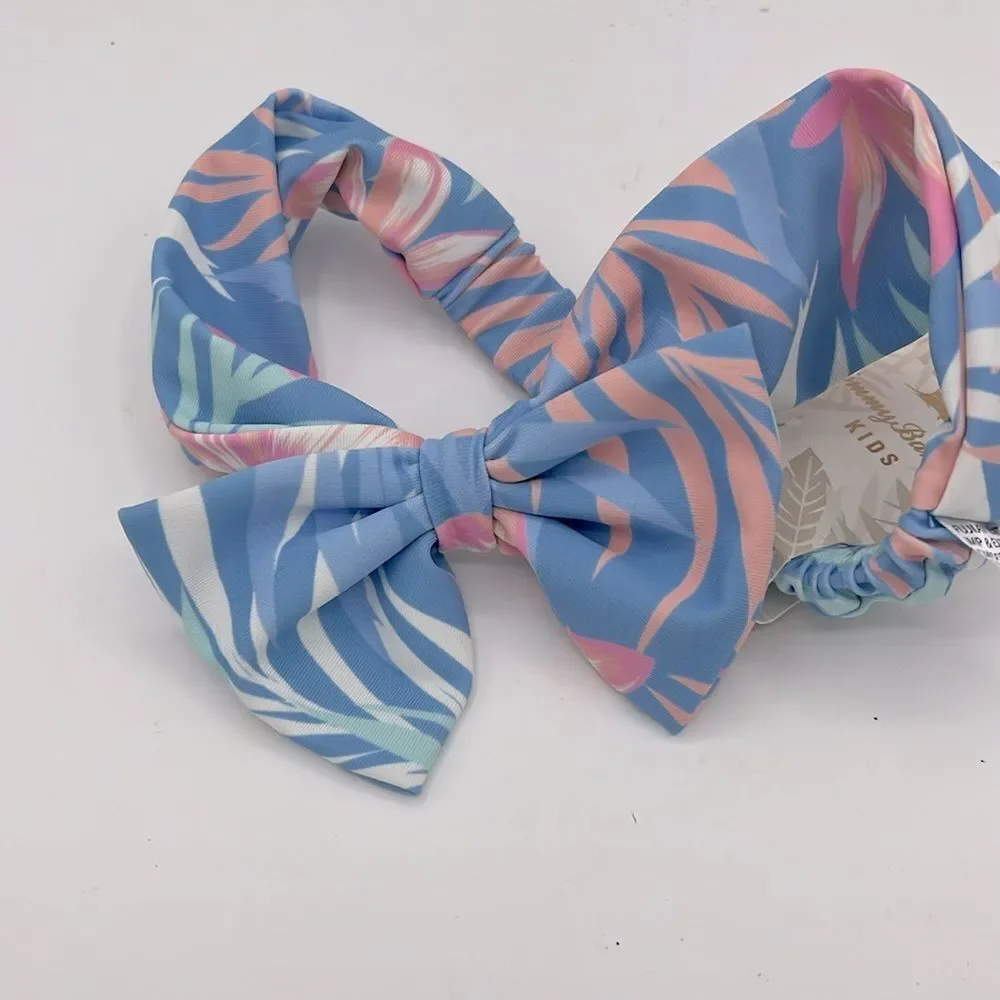 Tommy Bahama kids floral tropical bow head band NWT